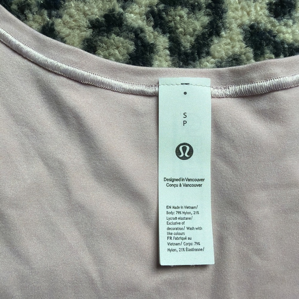 Lululemon Wundermost Ultra-Soft Nulu Square-Neck Sleeveless Bodysuit Small Thong - Picture 2 of 7